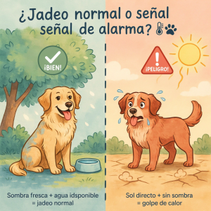tu perro jadea en verano