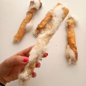 Piel de Conejo con Pelo